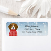 Étiquettes d'adresse de retour du beagle (En situation)