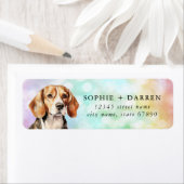 Étiquettes d'adresse de retour du beagle (En situation)