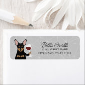 Étiquettes d'adresse de retour du broche miniature (En situation)