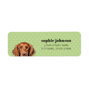 Étiquettes d'adresse de retour du chien de garde i