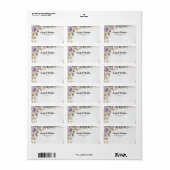 Étiquettes d'adresse de retour du concepteur de Ro (Feuille entière)