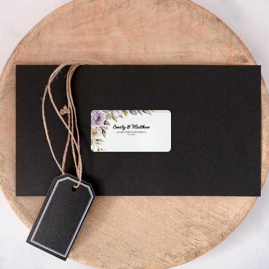 Étiquettes d'adresse de retour du concepteur de Ro