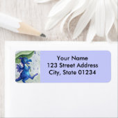 étiquettes d'adresse de retour du dragon de pluie (En situation)