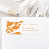 Étiquettes d'adresse de retour du feuillage d'auto (En situation)