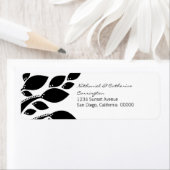 Étiquettes d'adresse de retour du feuillage d'auto (En situation)