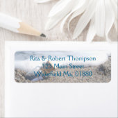 Étiquettes d'adresse de retour du mariage - Boutei (En situation)