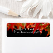 Étiquettes d'adresse de retour du Mariage de autom (En situation)