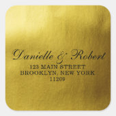 Étiquettes d'adresse de retour du Mariage d'huile (Devant)