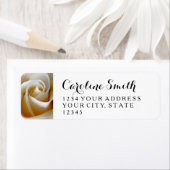 Étiquettes d'adresse de retour du Mariage floral (En situation)