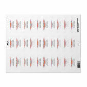 Étiquettes d'adresse de retour du Mariage Rainbow  (Feuille entière)