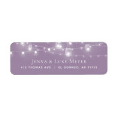 Étiquettes d'adresse de retour du Mariage Rustique (Devant)