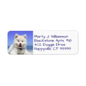 Étiquettes d'adresse de retour du Modèle photo de  (Devant)