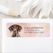 Étiquettes d'adresse de retour du pointeur herméti (En situation)