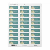 Étiquettes d'adresse de retour du thème de plage - (Feuille entière)