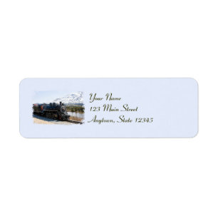 Étiquettes d'adresse de retour du train White Pass