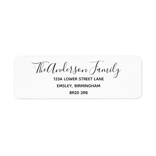 Étiquettes d'adresse de retour - Élégant en florai (Devant)