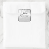 Étiquettes d'adresse de retour en noir et blanc à  (Sac)