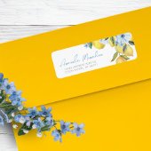 Étiquettes d'adresse de retour Fleur et Citron à l