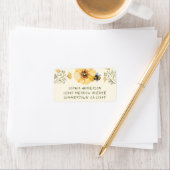 Étiquettes d'adresse de retour fleur sauvage abeil (En situation)