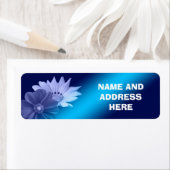 ÉTIQUETTES D'ADRESSE DE RETOUR FLORALE (En situation)