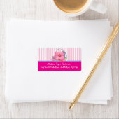 Étiquettes d'adresse de retour Fun Girl Purse Girl (En situation)