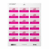 Étiquettes d'adresse de retour Fun Girl Purse Girl (Feuille entière)