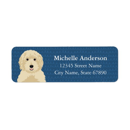 Étiquettes d'adresse de retour Goldendoodle (Devant)