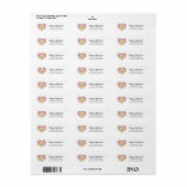 Étiquettes d'adresse de retour Goldendoodle (Feuille entière)