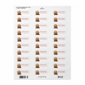 Étiquettes d'adresse de retour Goldendoodle (Feuille entière)