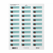 Étiquettes d'adresse de retour Gordon Setter (Feuille entière)