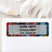 Étiquettes d'adresse de retour Graffiti (En situation)