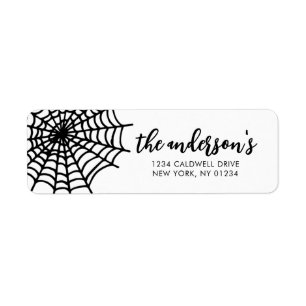 Étiquettes d'adresse de retour Halloween