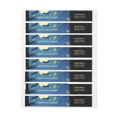 Étiquettes d'adresse de retour Halloween (Feuille)