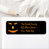 Étiquettes d'adresse de retour Halloween (En situation)