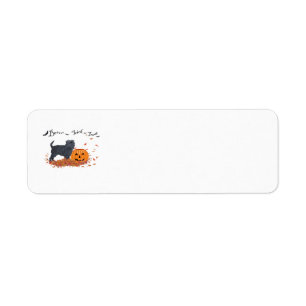 Étiquettes d'adresse de retour Halloween Affenpins