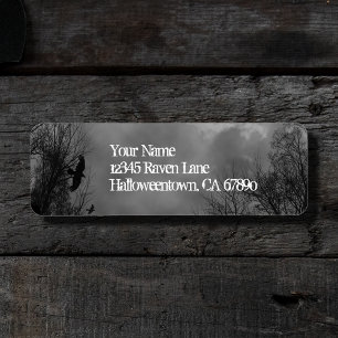 Étiquettes d'adresse de retour Halloween Haunween 