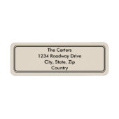 Étiquettes d'adresse de retour - Invitation de mar (Devant)