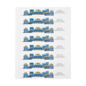 Étiquettes d'adresse de retour Jérusalem (Feuille)