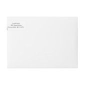 Étiquettes d'adresse de retour Jérusalem (Devant)