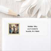 Étiquettes d'adresse de retour Jésus (En situation)