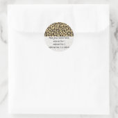 Étiquettes d'adresse de retour Leopard Wild Thing (Sac)