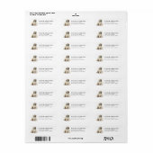 Étiquettes d'adresse de retour Lhasa Apso (Feuille entière)