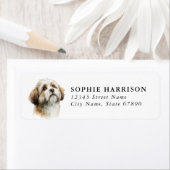 Étiquettes d'adresse de retour Lhasa Apso (En situation)