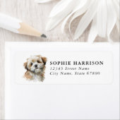 Étiquettes d'adresse de retour Lhasa Apso (En situation)