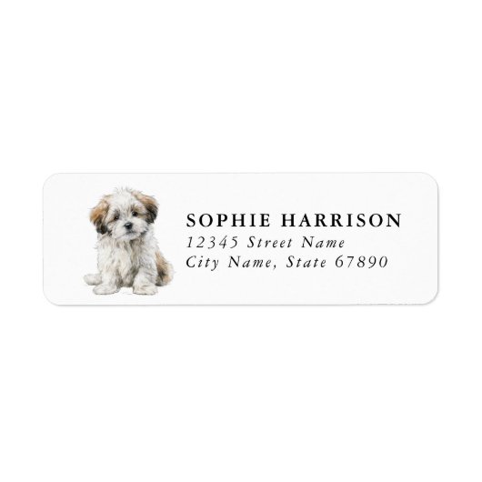 Étiquettes d'adresse de retour Lhasa Apso (Devant)