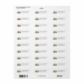 Étiquettes d'adresse de retour Lhasa Apso (Feuille entière)