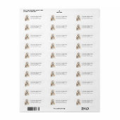 Étiquettes d'adresse de retour Lhasa Apso (Feuille entière)