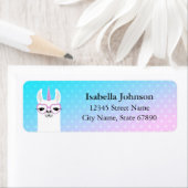 Étiquettes d'adresse de retour Llama (En situation)