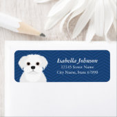 Étiquettes d'adresse de retour maltaise (En situation)