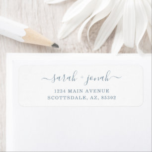 Étiquettes d'adresse de retour Mariage personnalis